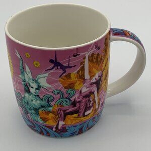 Cirque Du Soliel Passion Porcelain Mug 2010 Pink Artist Silhouettes